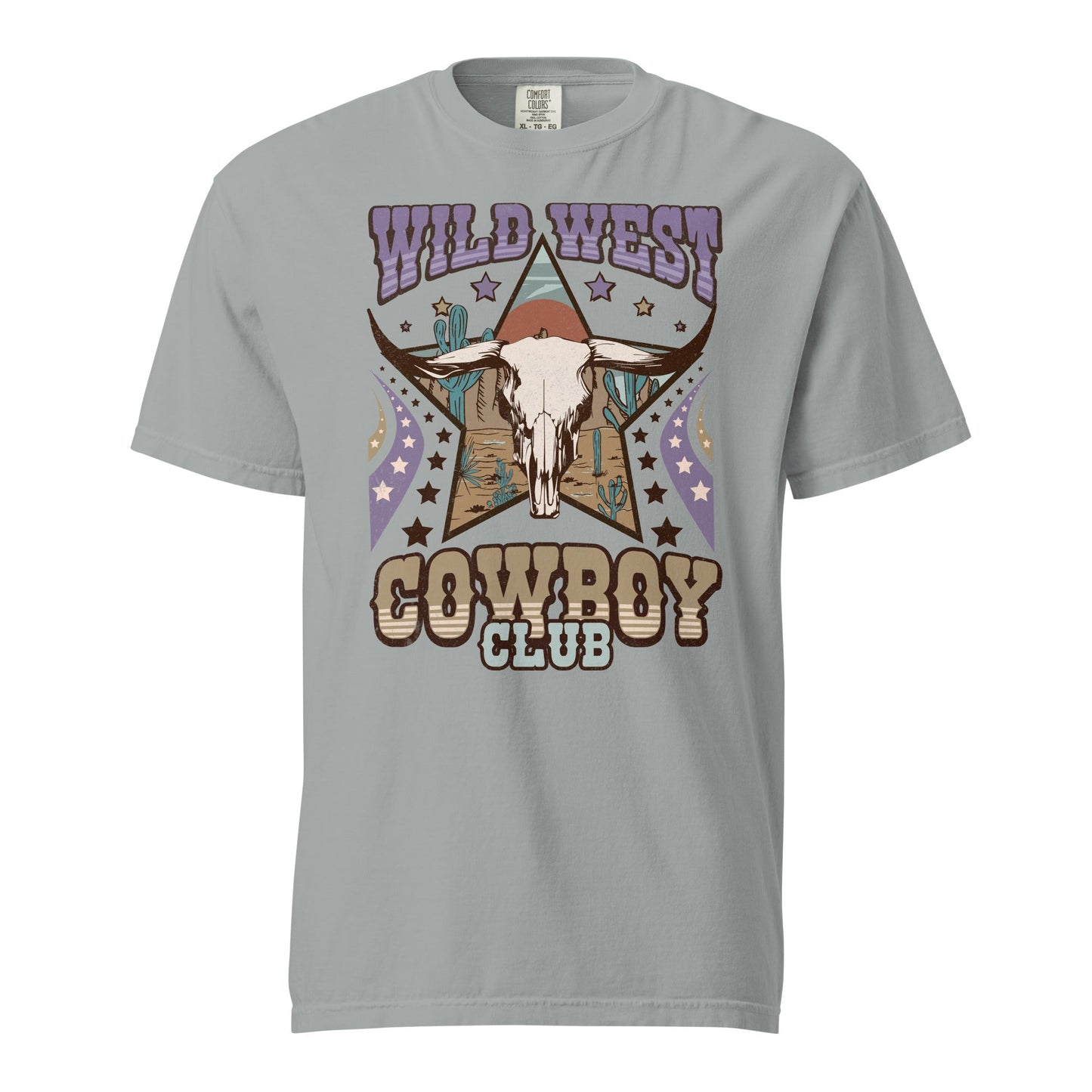 Wild West Cowboy Club Graphic Tee - Soft, Durable 100% Cotton