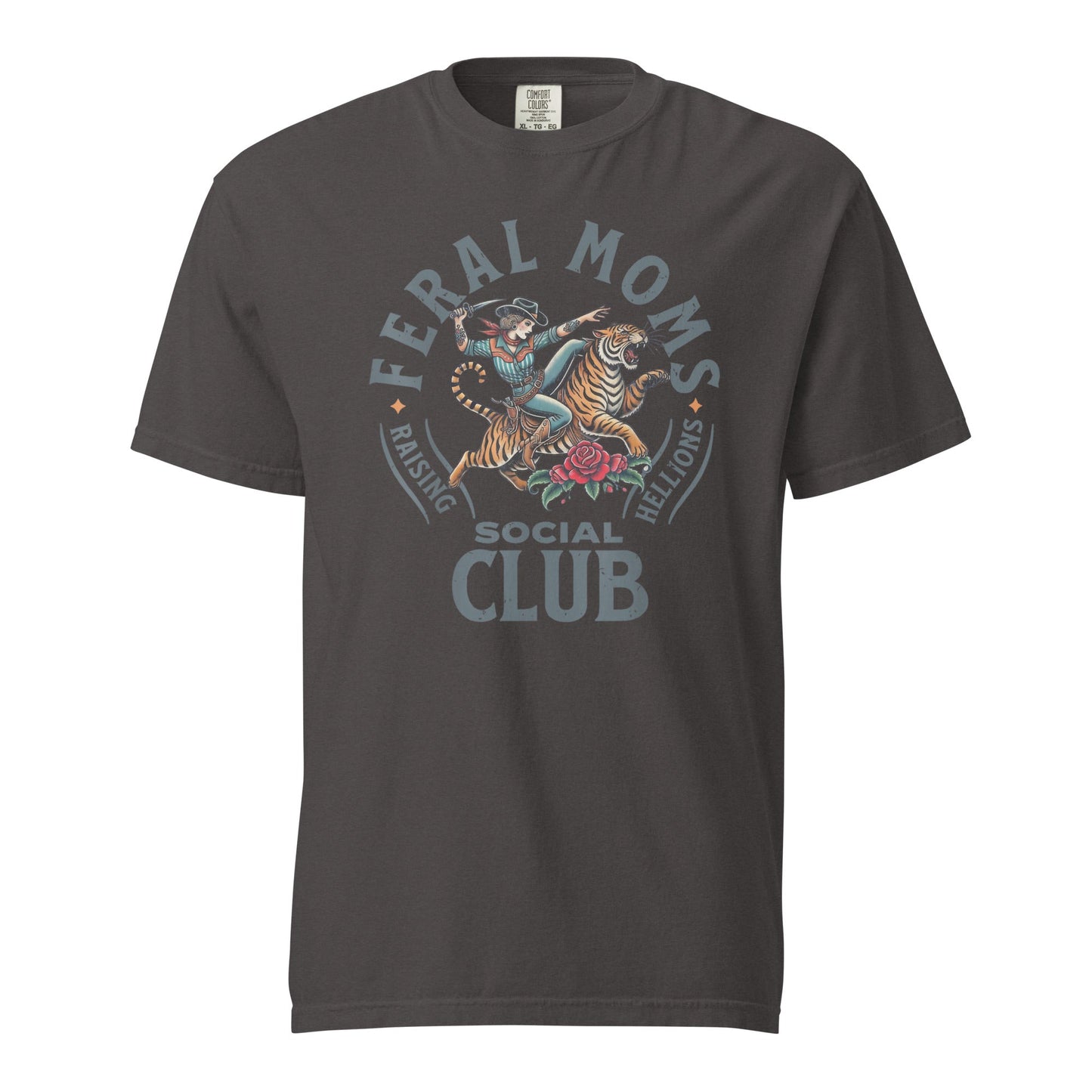 Feral Moms Social Club Graphic Tee - Soft & Durable Cotton