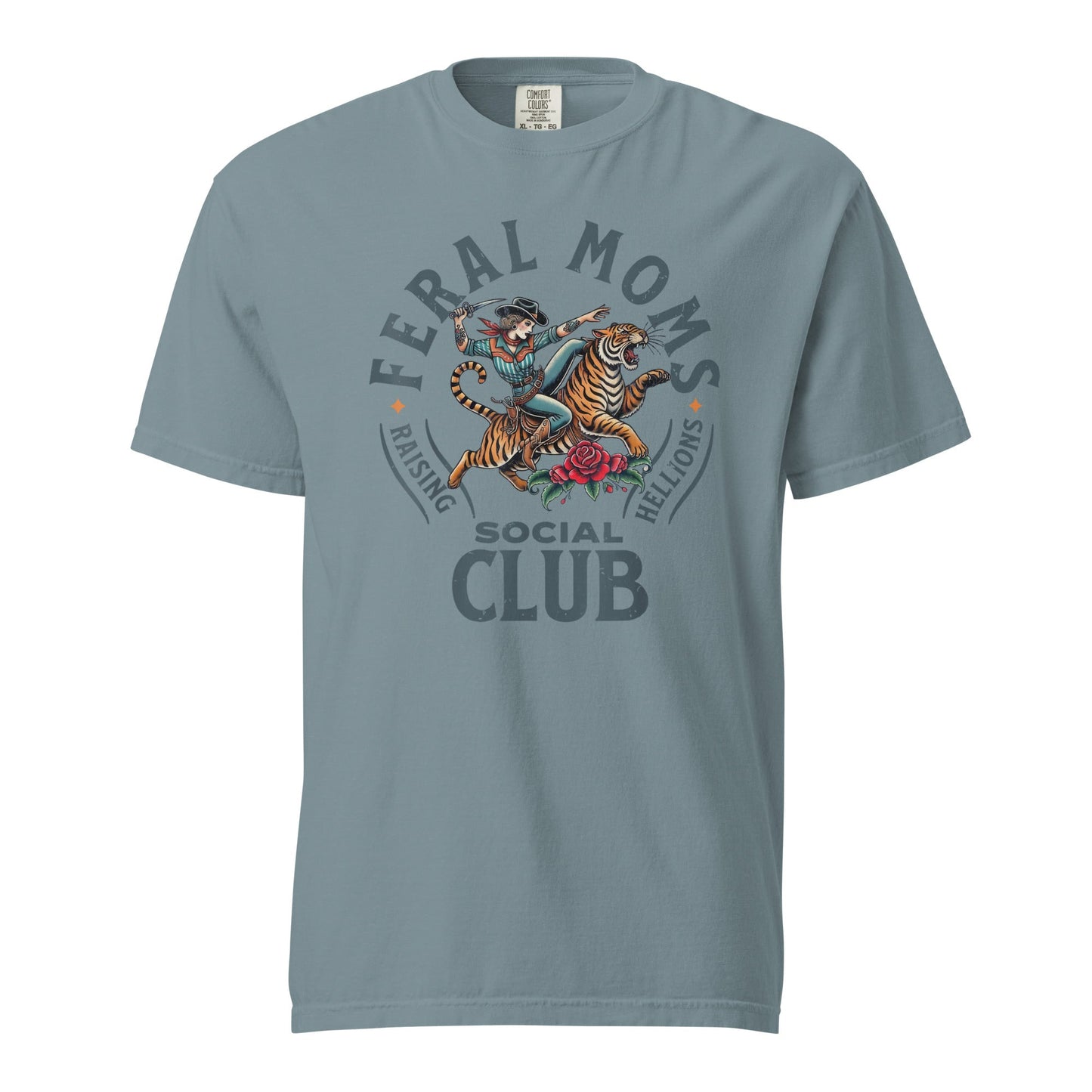 Feral Moms Social Club Graphic Tee - Soft & Durable Cotton
