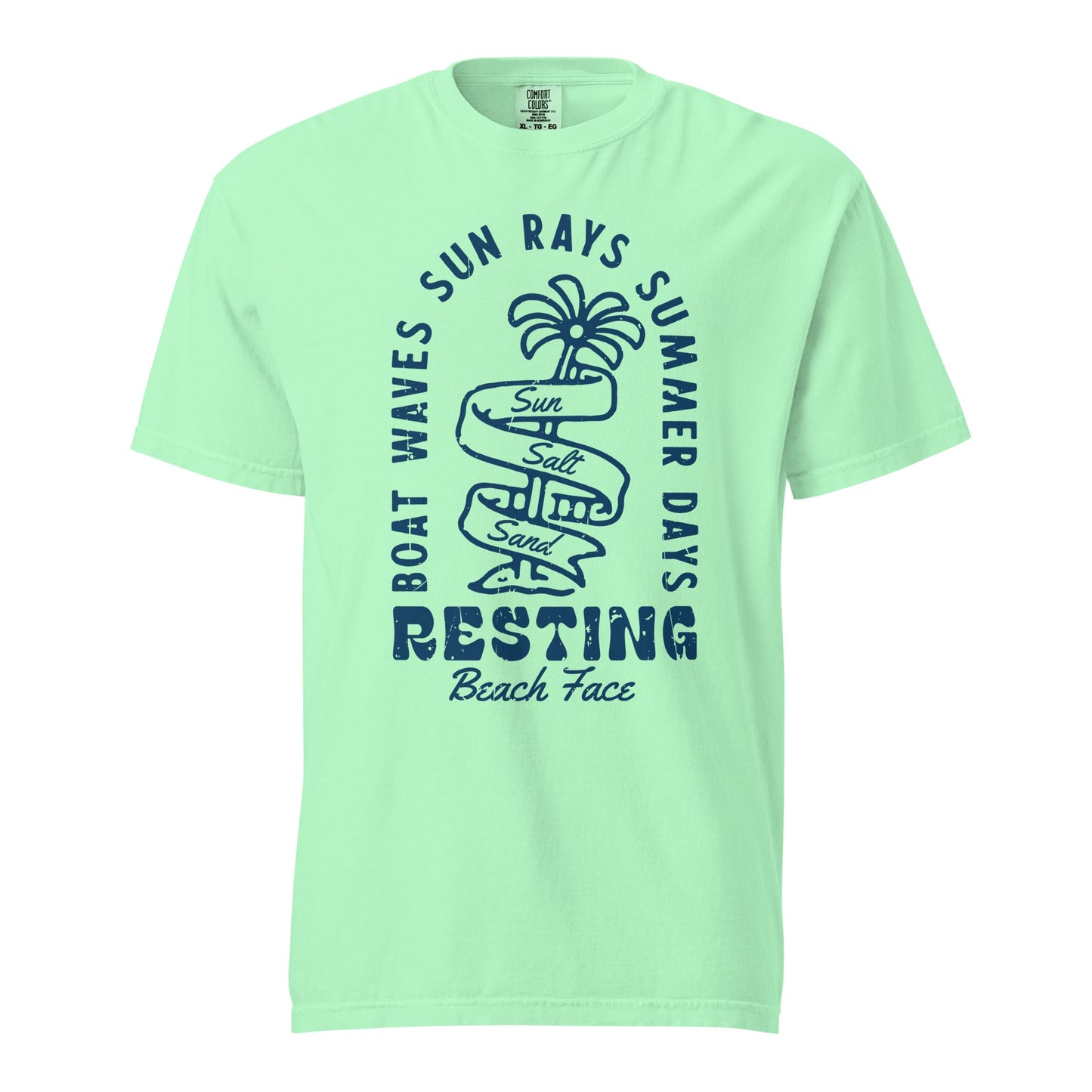 Resting Beach Face Graphic Tee - Soft, Durable Cotton T-Shirt
