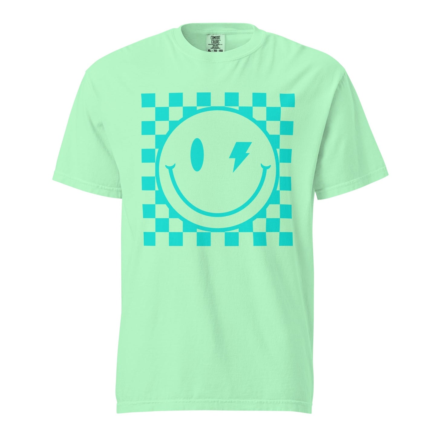 Checkers Smiley Face Graphic Tee