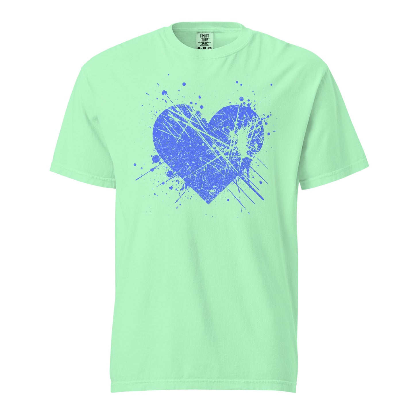 Splat Heart Graphic Tee - Unisex Garment-Dyed Cotton T-shirt