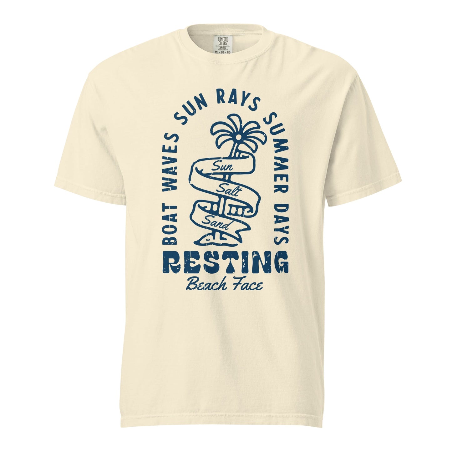Resting Beach Face Graphic Tee - Soft, Durable Cotton T-Shirt