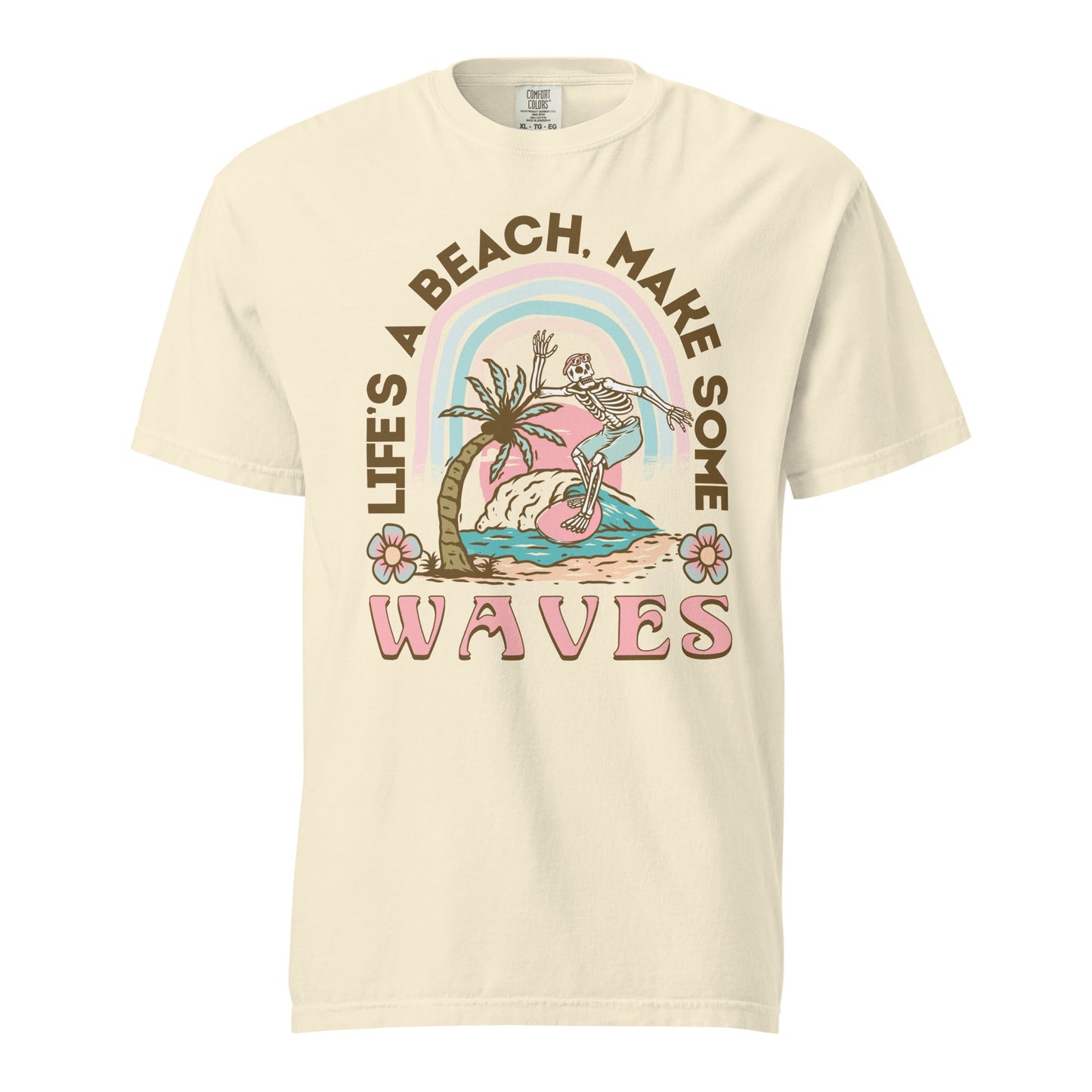 Lets Make Waves Graphic Tee - Stylish, Durable, Soft Cotton