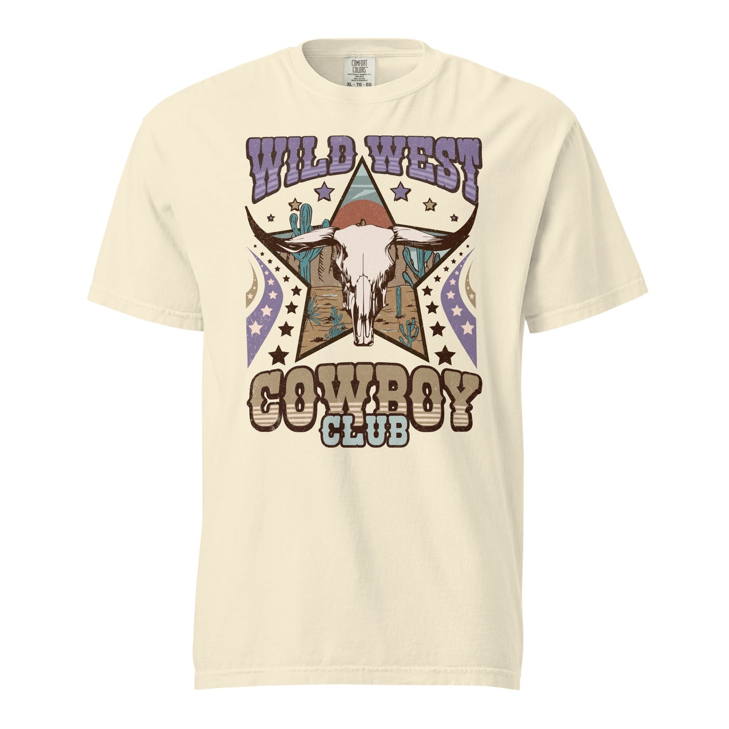 Wild West Cowboy Club Graphic Tee - Soft, Durable 100% Cotton
