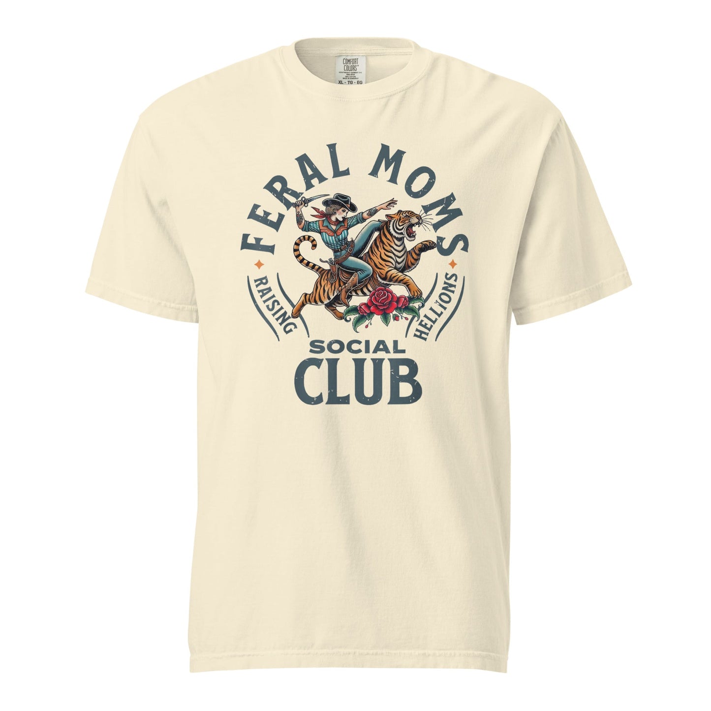 Feral Moms Social Club Graphic Tee - Soft & Durable Cotton
