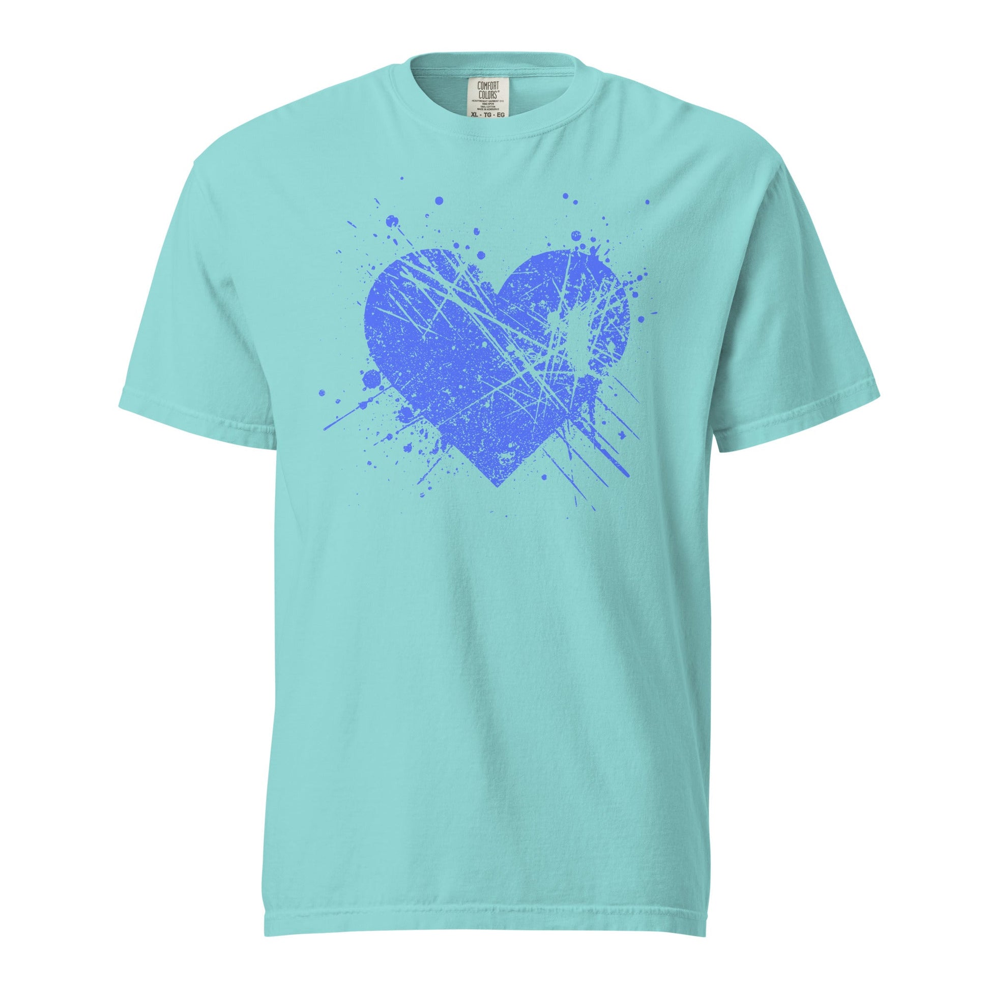 Splat Heart Graphic Tee - Unisex Garment-Dyed Cotton T-shirt