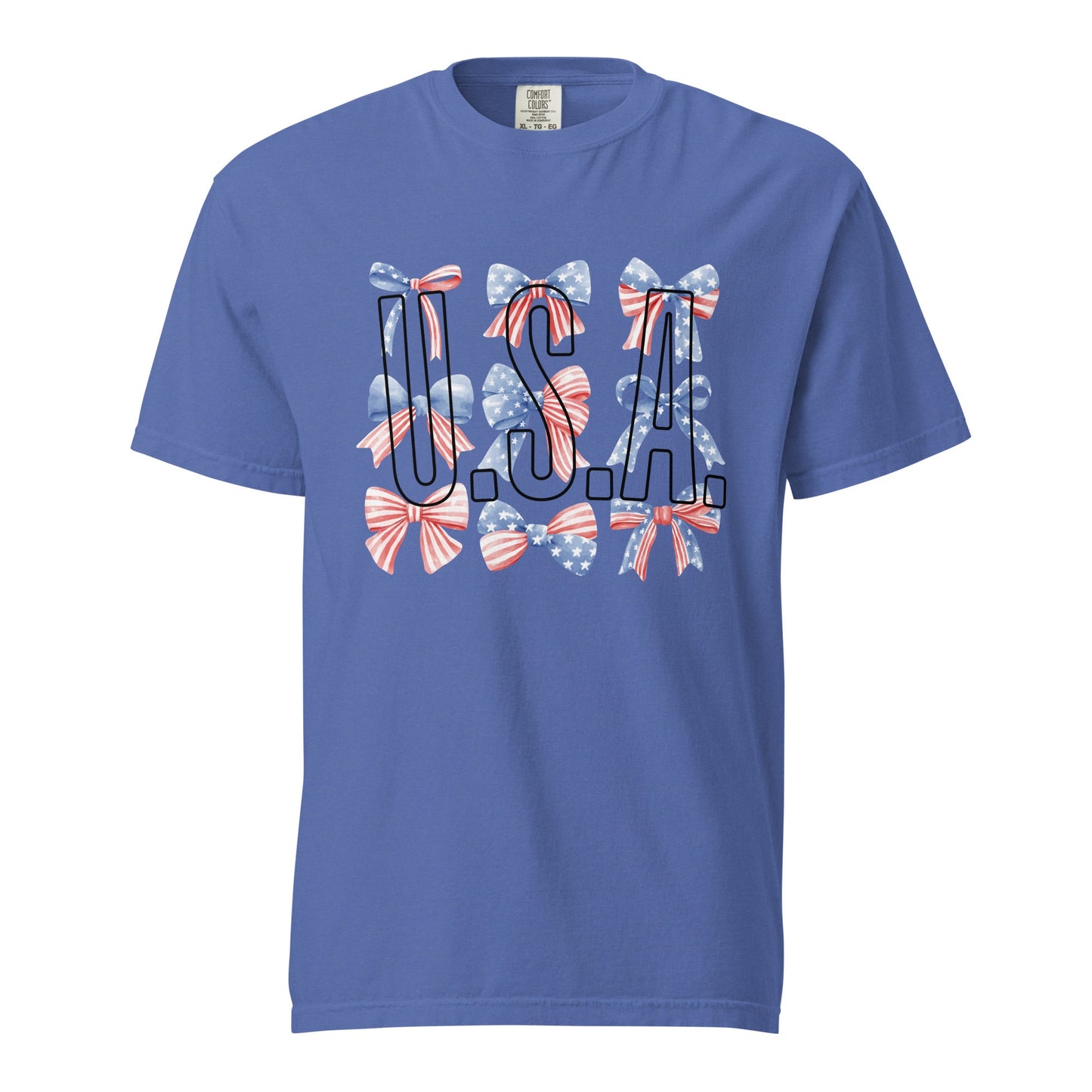 USA Bow Graphic Tee - Stylish and Comfortable Cotton T-shirt