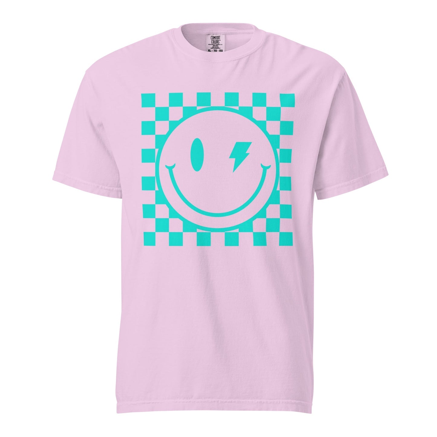 Checkers Smiley Face Graphic Tee