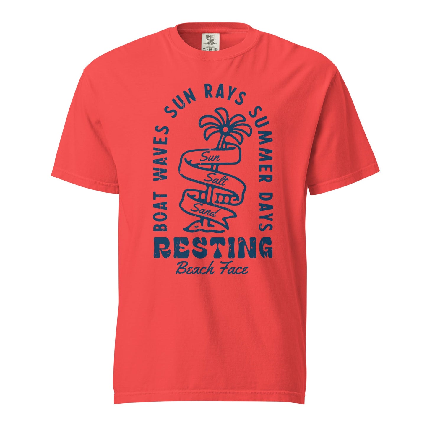 Resting Beach Face Graphic Tee - Soft, Durable Cotton T-Shirt
