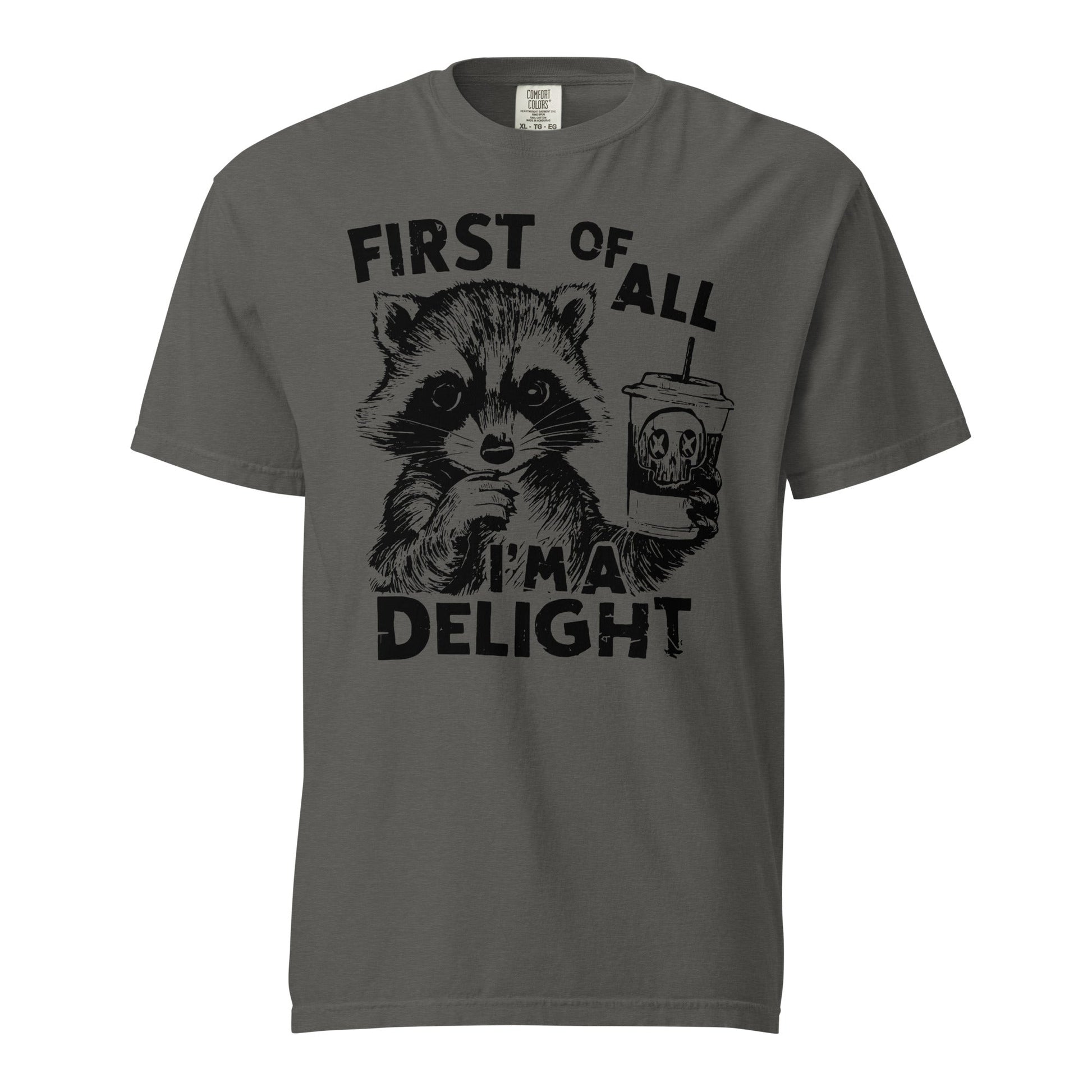 First Of All - Delightful Heavyweight Unisex T-Shirt