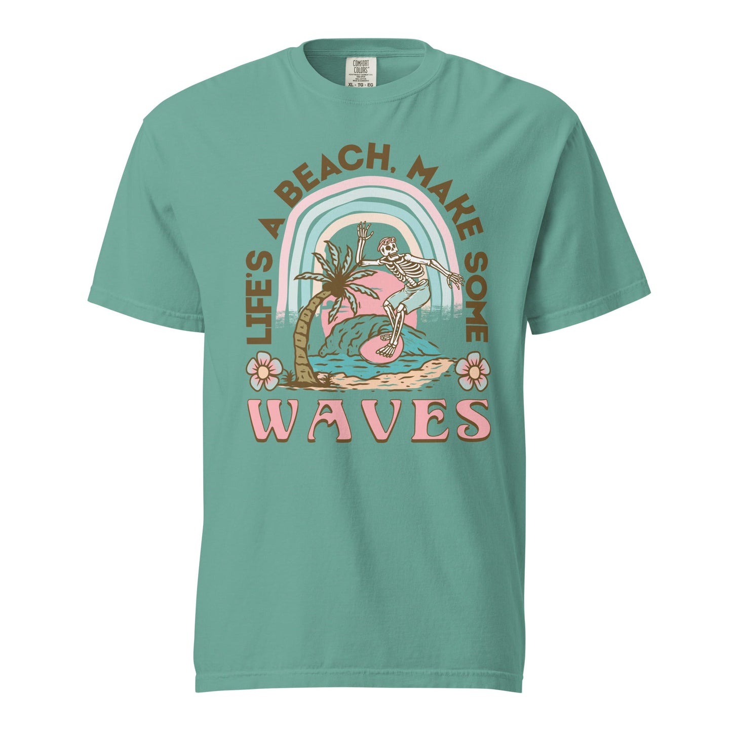 Lets Make Waves Graphic Tee - Stylish, Durable, Soft Cotton