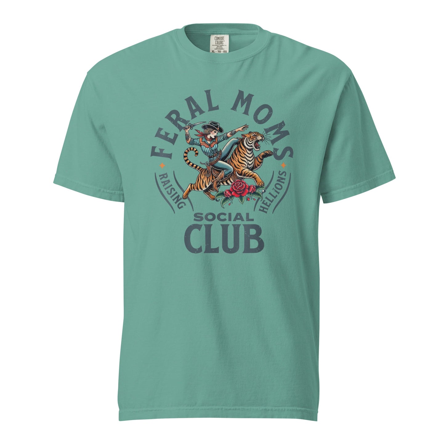 Feral Moms Social Club Graphic Tee - Soft & Durable Cotton
