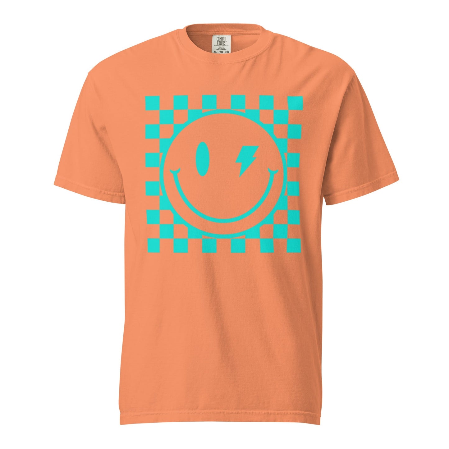 Checkers Smiley Face Graphic Tee