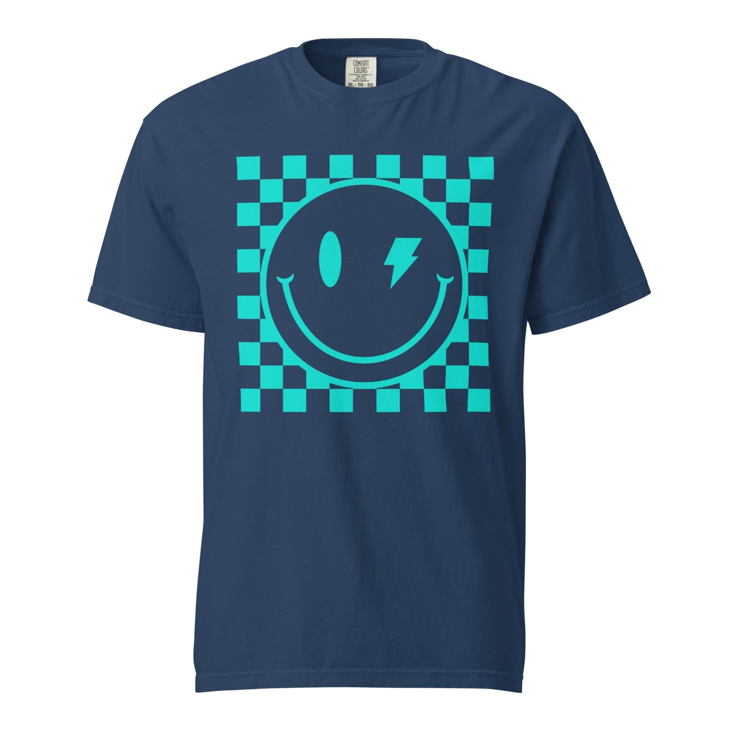 Checkers Smiley Face Graphic Tee