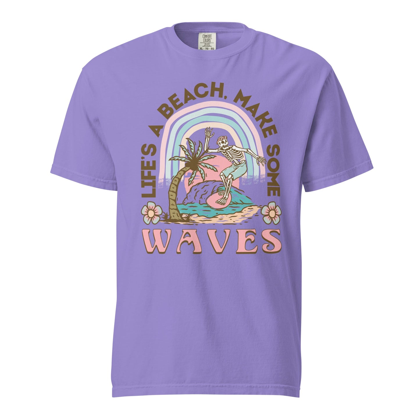 Lets Make Waves Graphic Tee - Stylish, Durable, Soft Cotton