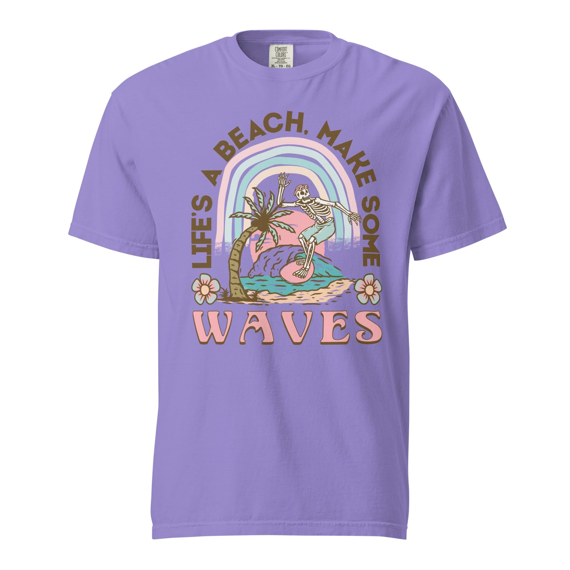 Lets Make Waves Graphic Tee - Stylish, Durable, Soft Cotton