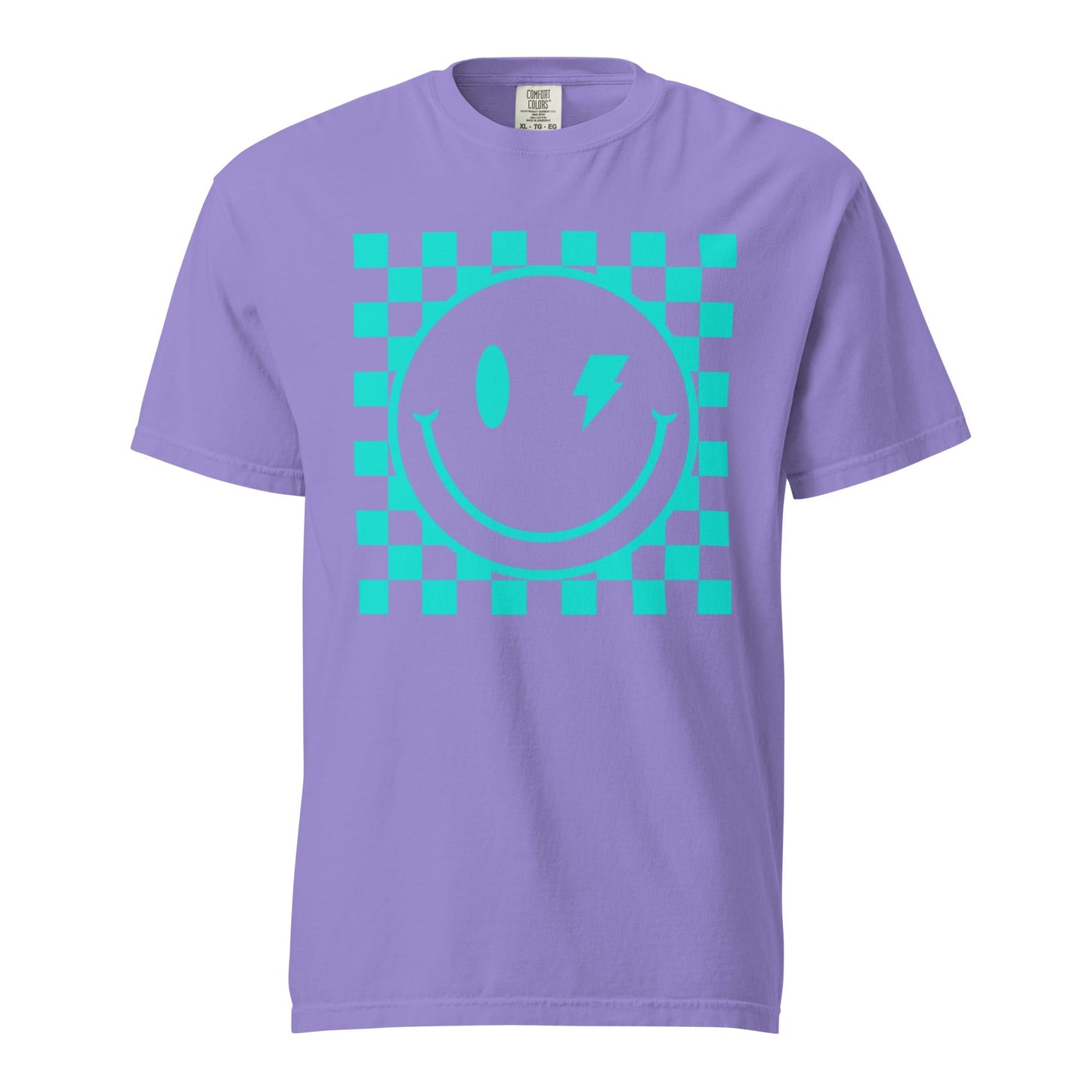 Checkers Smiley Face Graphic Tee