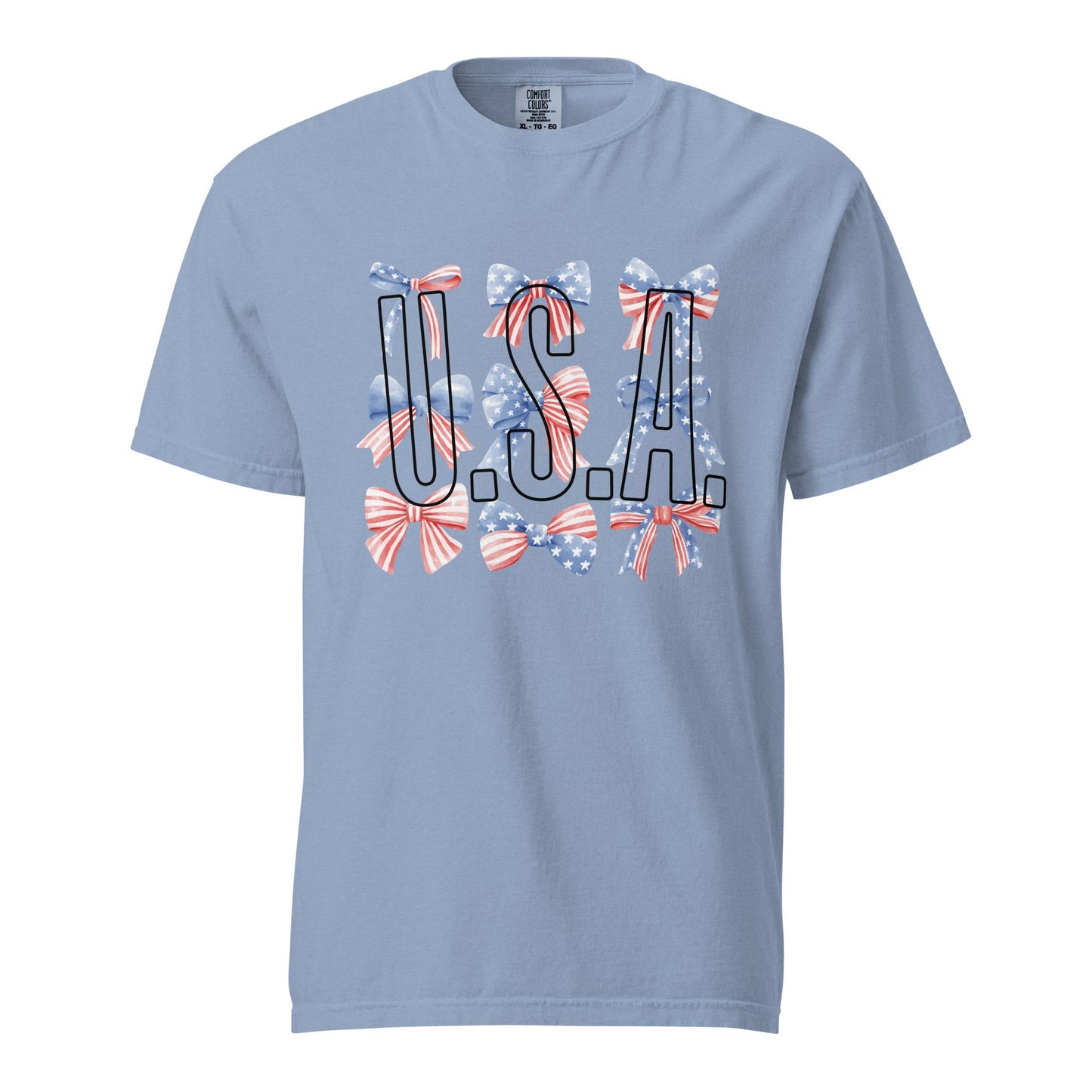 USA Bow Graphic Tee - Stylish and Comfortable Cotton T-shirt
