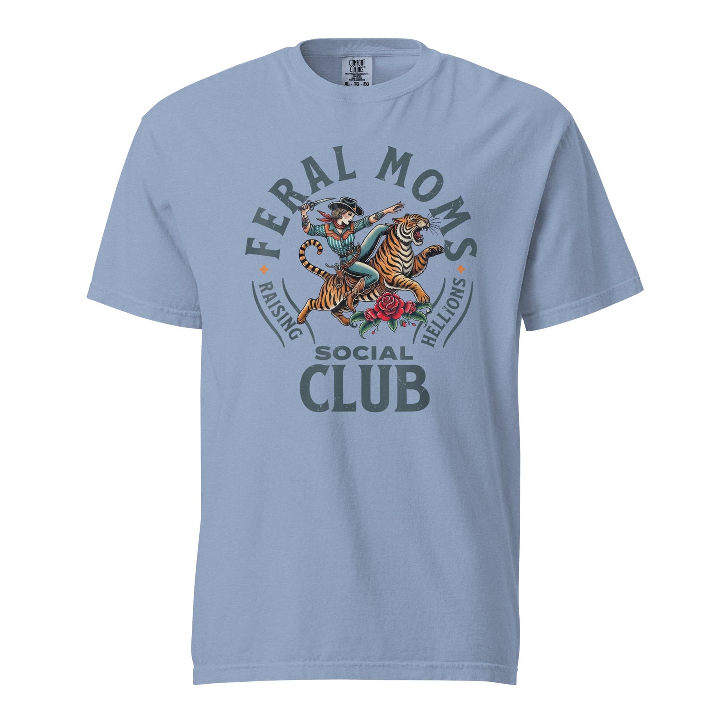 Feral Moms Social Club Graphic Tee - Soft & Durable Cotton