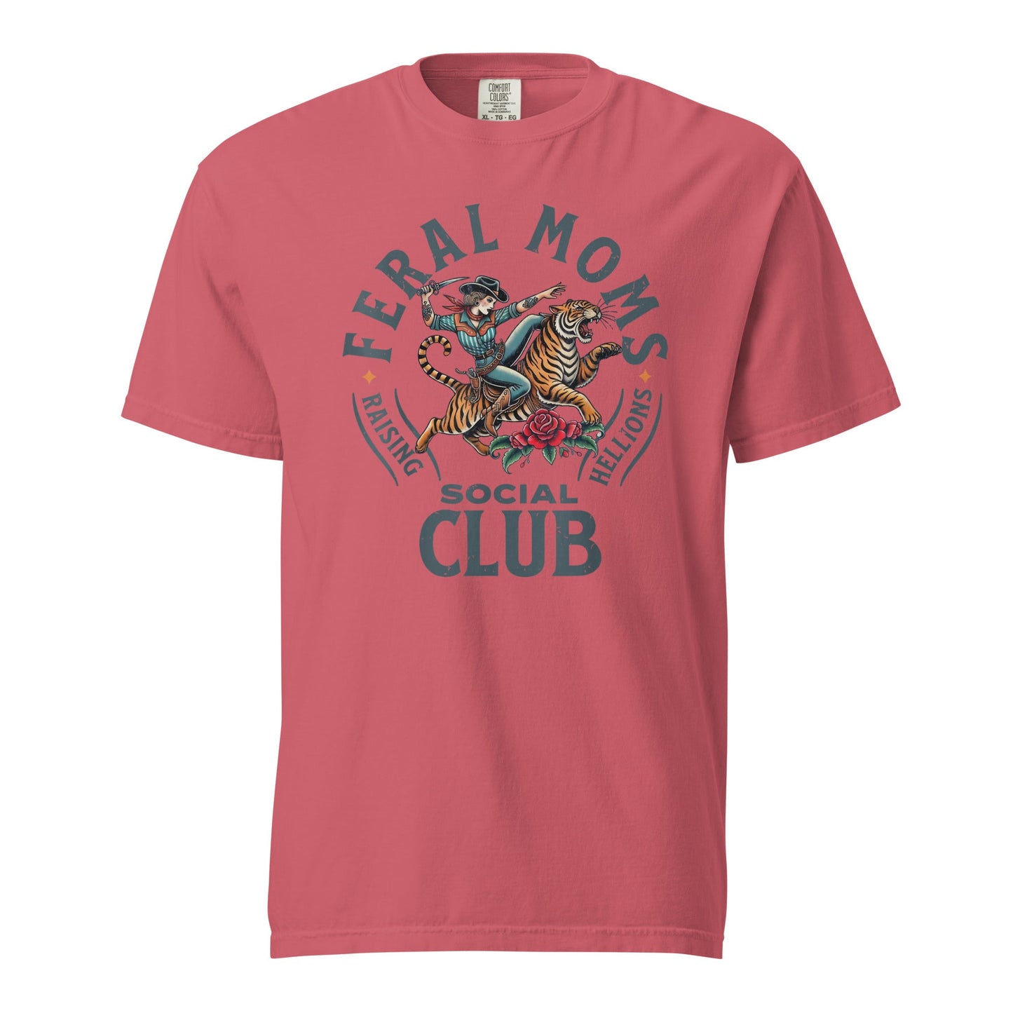 Feral Moms Social Club Graphic Tee - Soft & Durable Cotton
