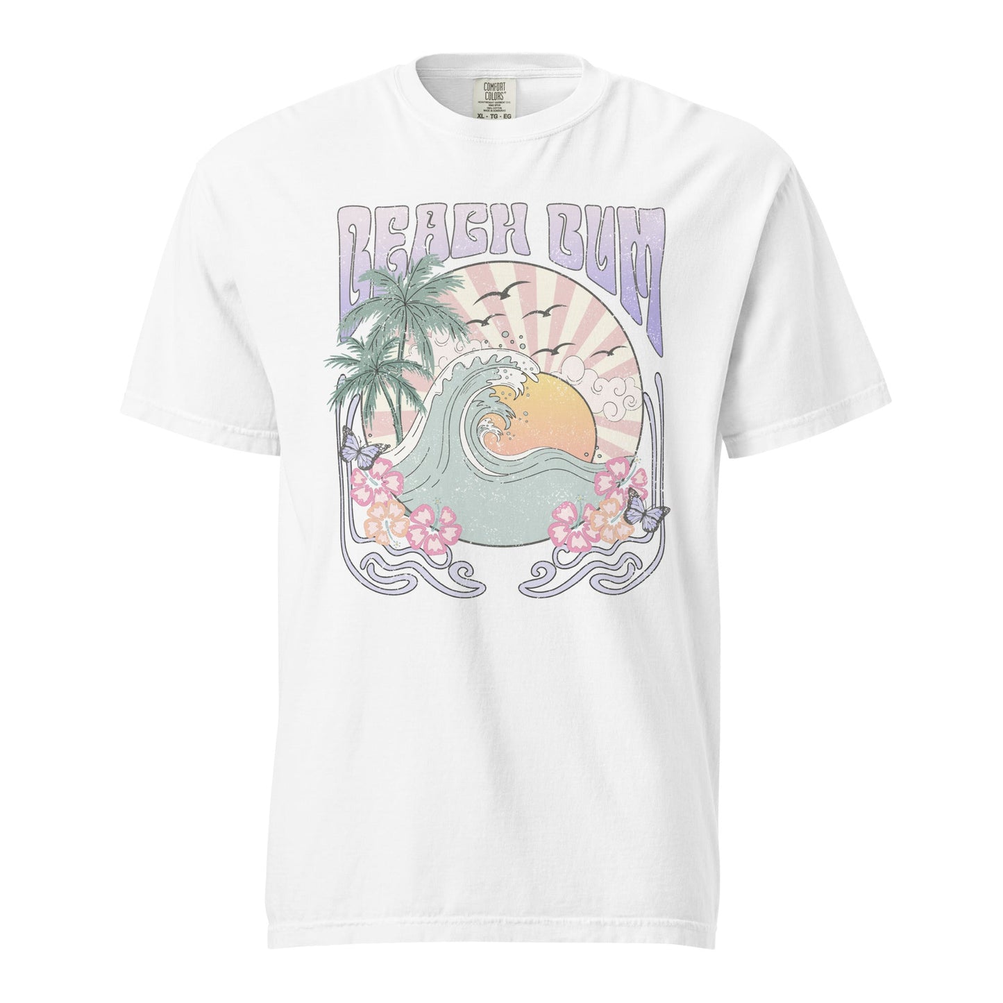Beach Bum Graphic Tee - Unisex Garment-Dyed T-Shirt