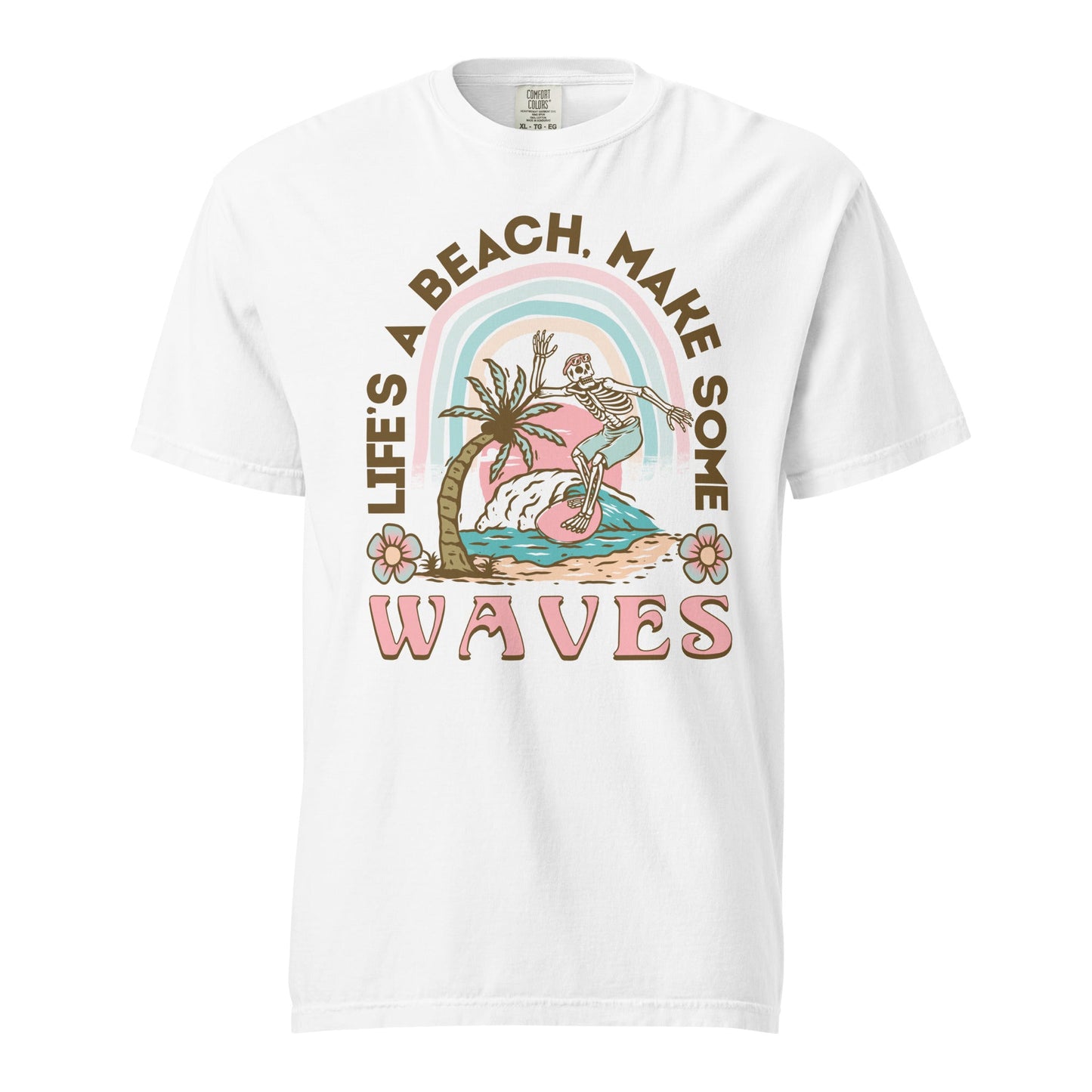 Lets Make Waves Graphic Tee - Stylish, Durable, Soft Cotton