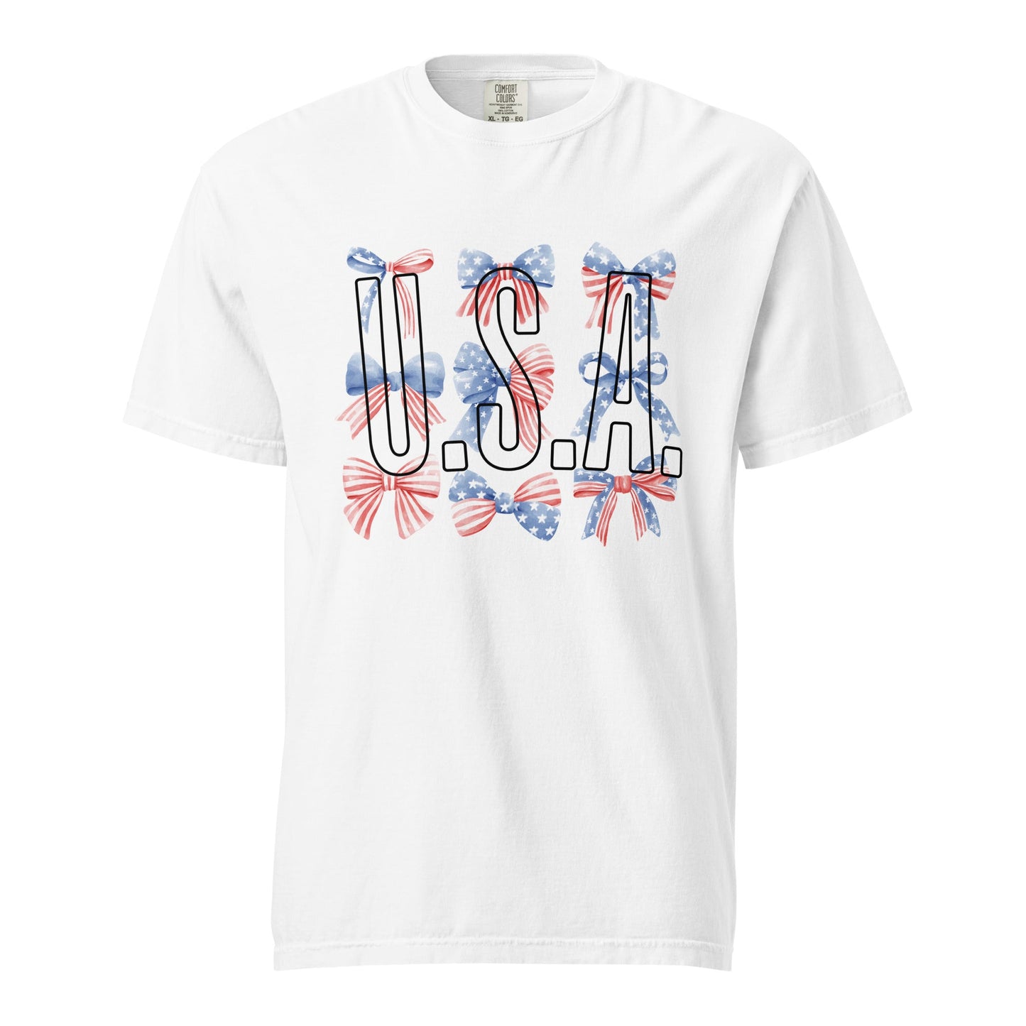 USA Bow Graphic Tee - Stylish and Comfortable Cotton T-shirt