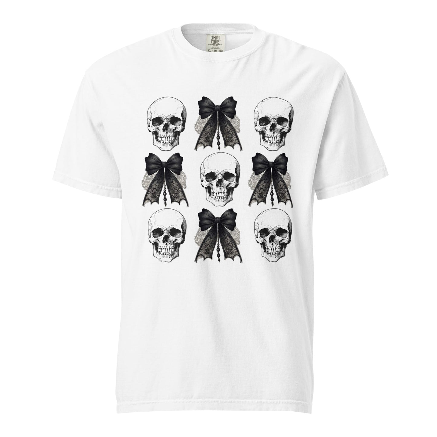 Skull and Bow Graphic Tee - Soft, Durable Cotton T-Shirt