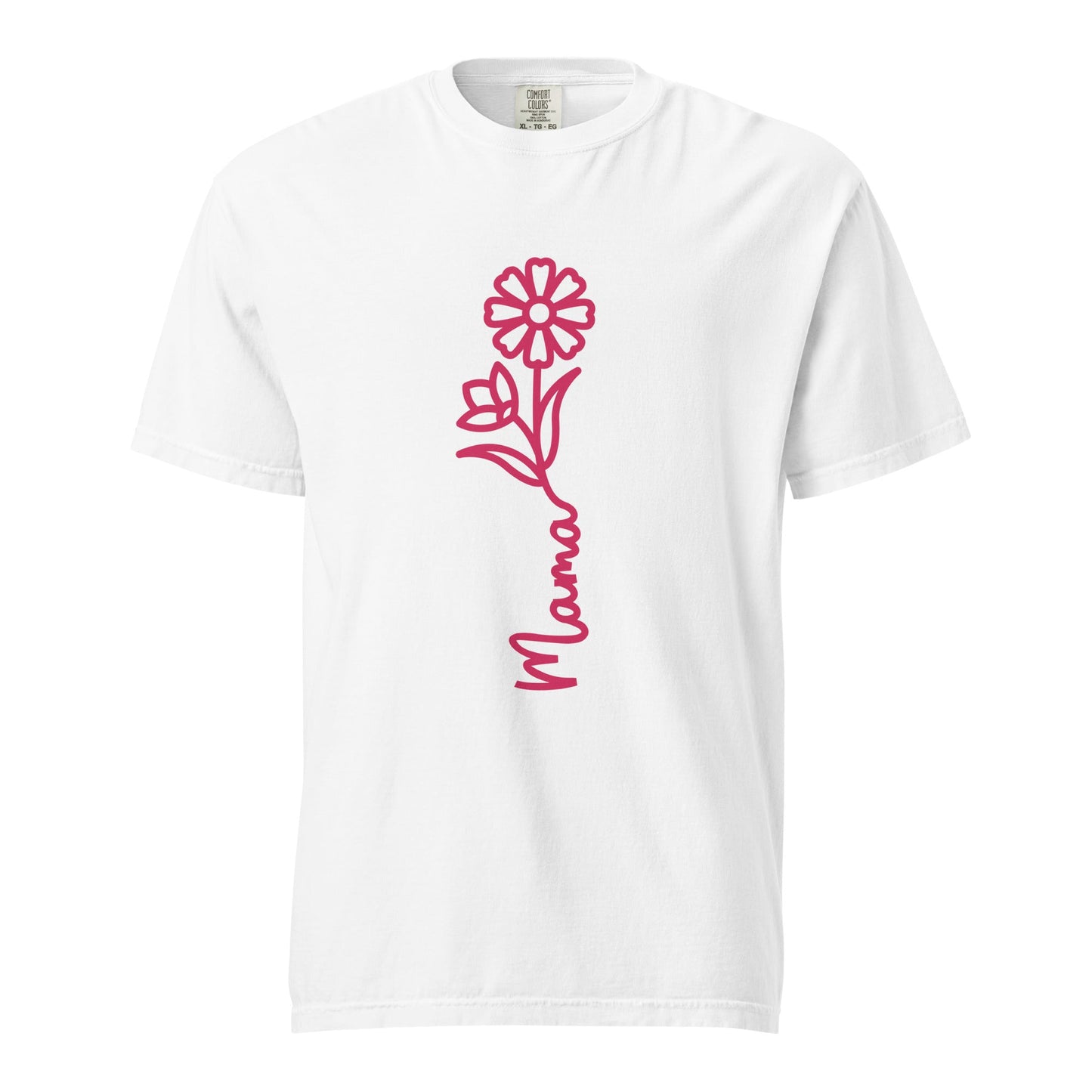 Mama Flower Graphic Tee - Soft Cotton & Structured Fit