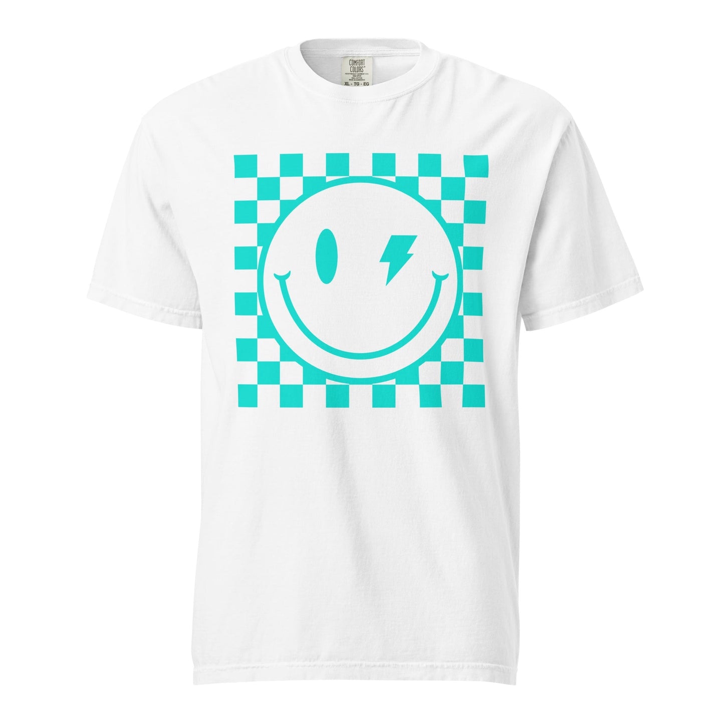 Checkers Smiley Face Graphic Tee