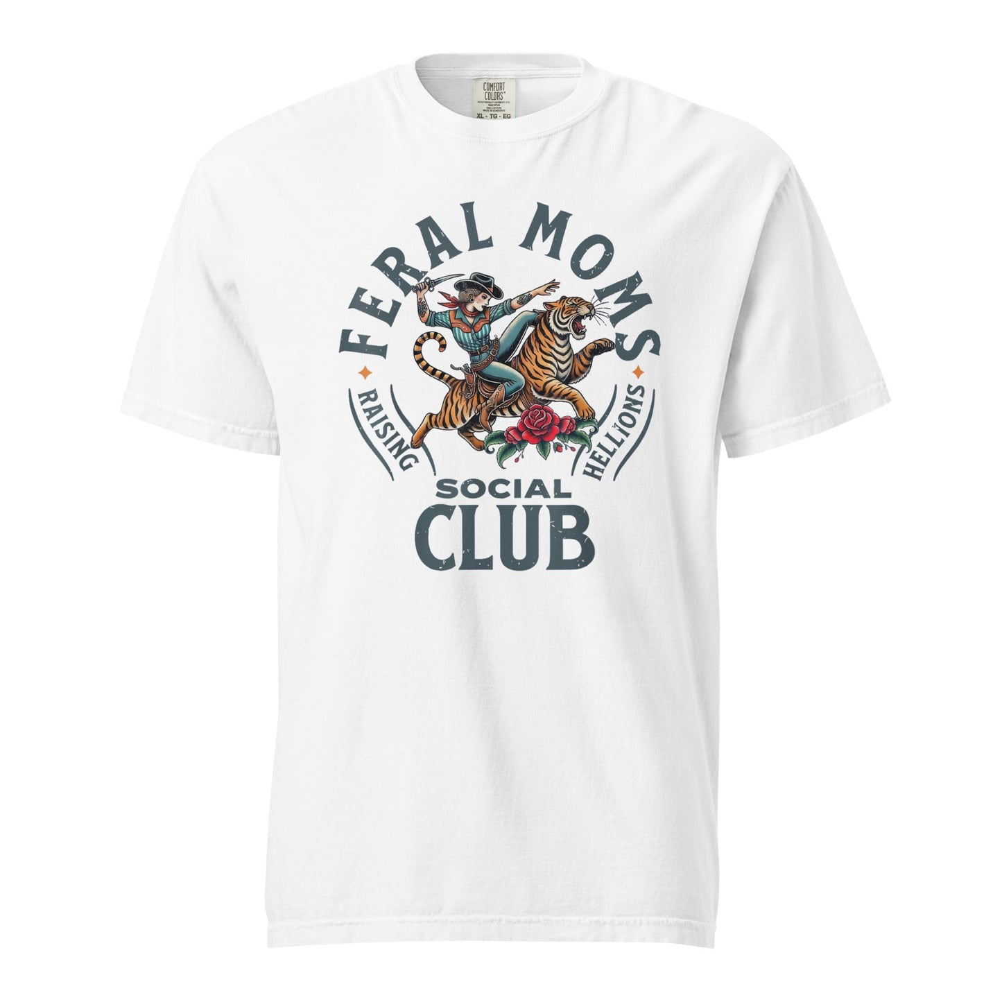 Feral Moms Social Club Graphic Tee - Soft & Durable Cotton