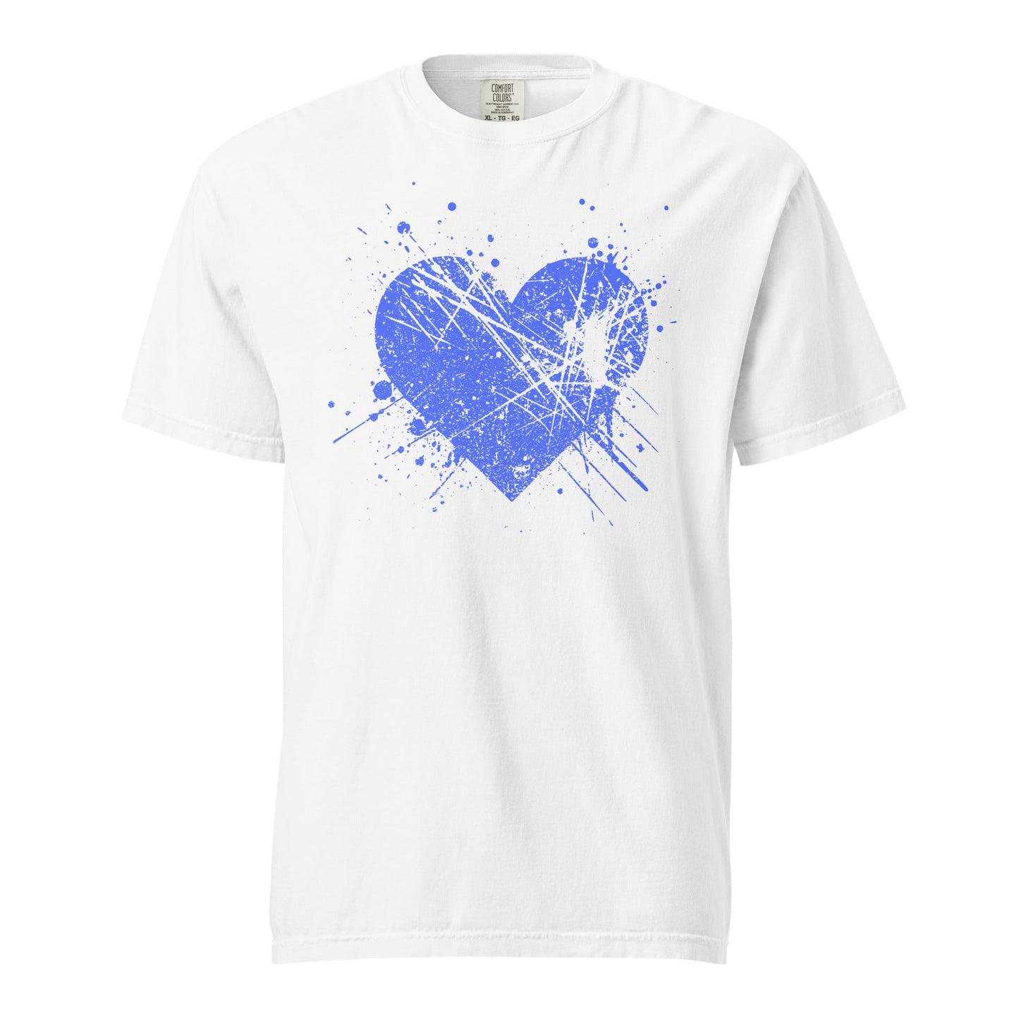 Splat Heart Graphic Tee - Unisex Garment-Dyed Cotton T-shirt