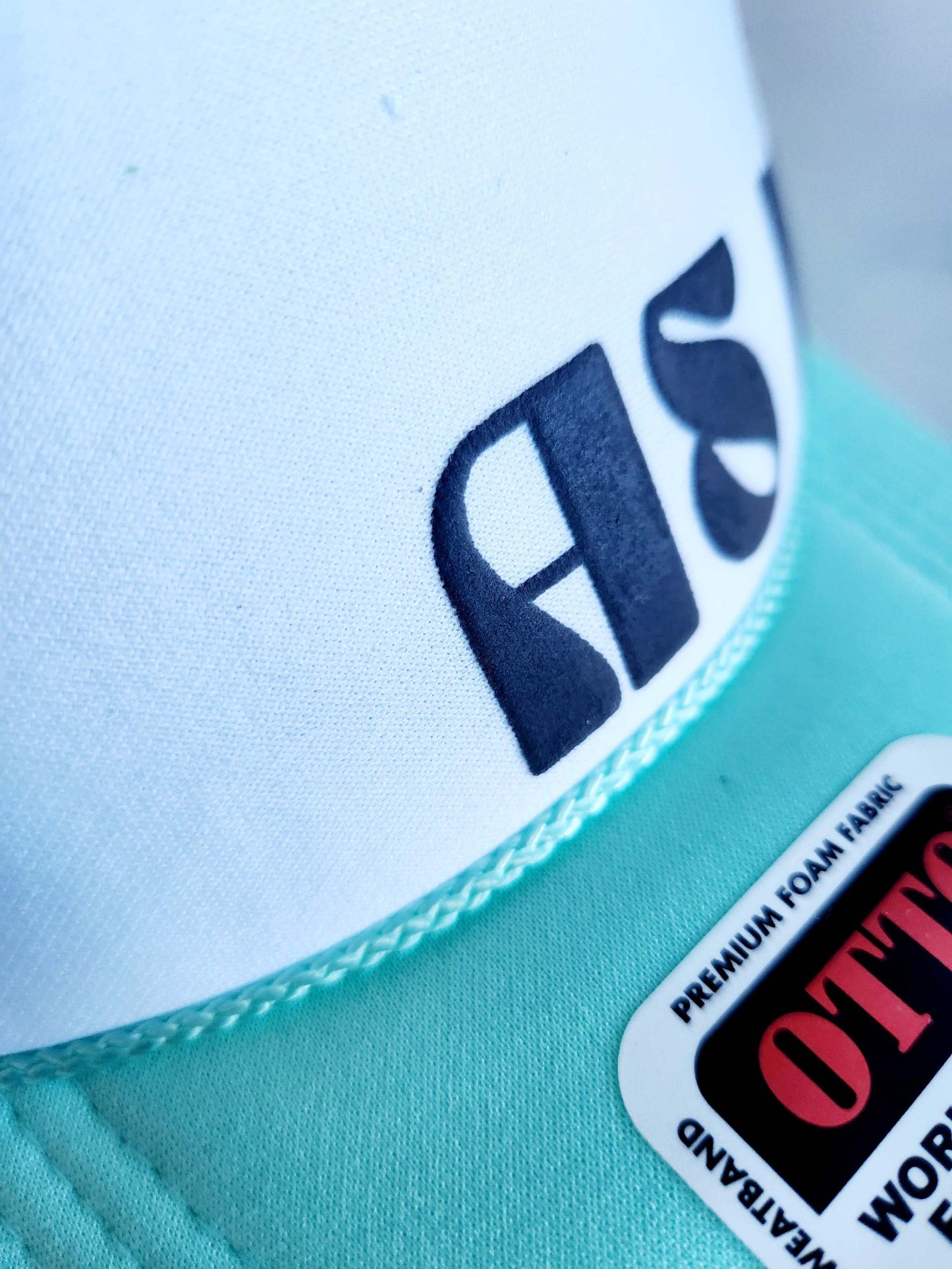 AS IF Black Puff Sea Foam Trucker Hat - Stylish & Trendy