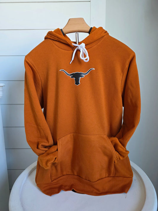 Longhorns Puff Burnt Orange Sponge Hoodie