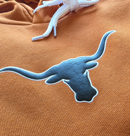 Longhorns Puff Burnt Orange Sponge Hoodie