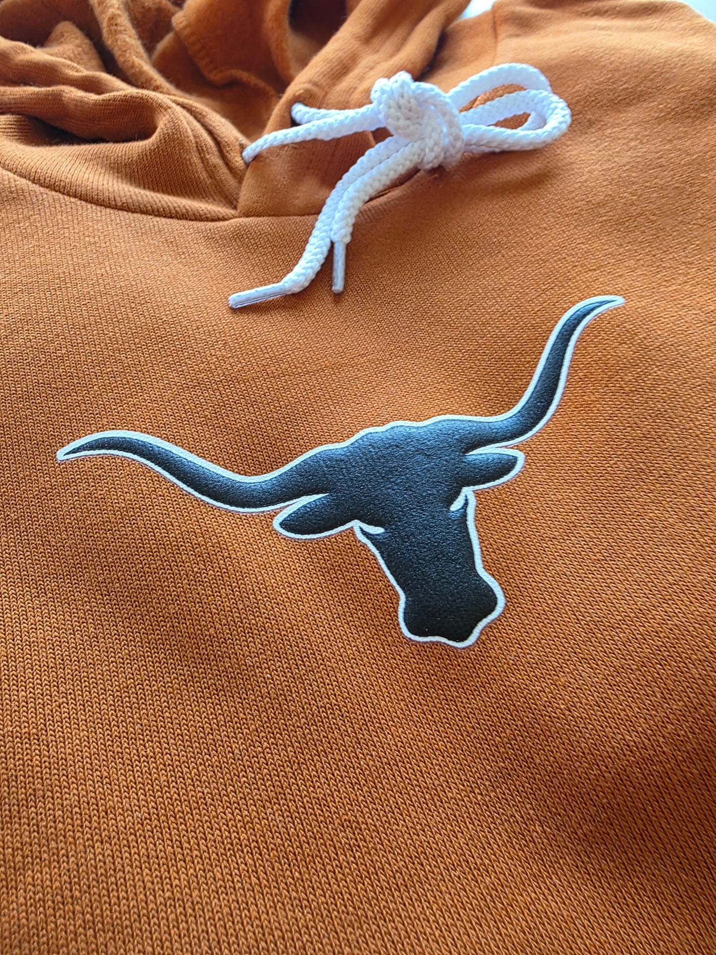 Longhorns Puff Burnt Orange Sponge Hoodie