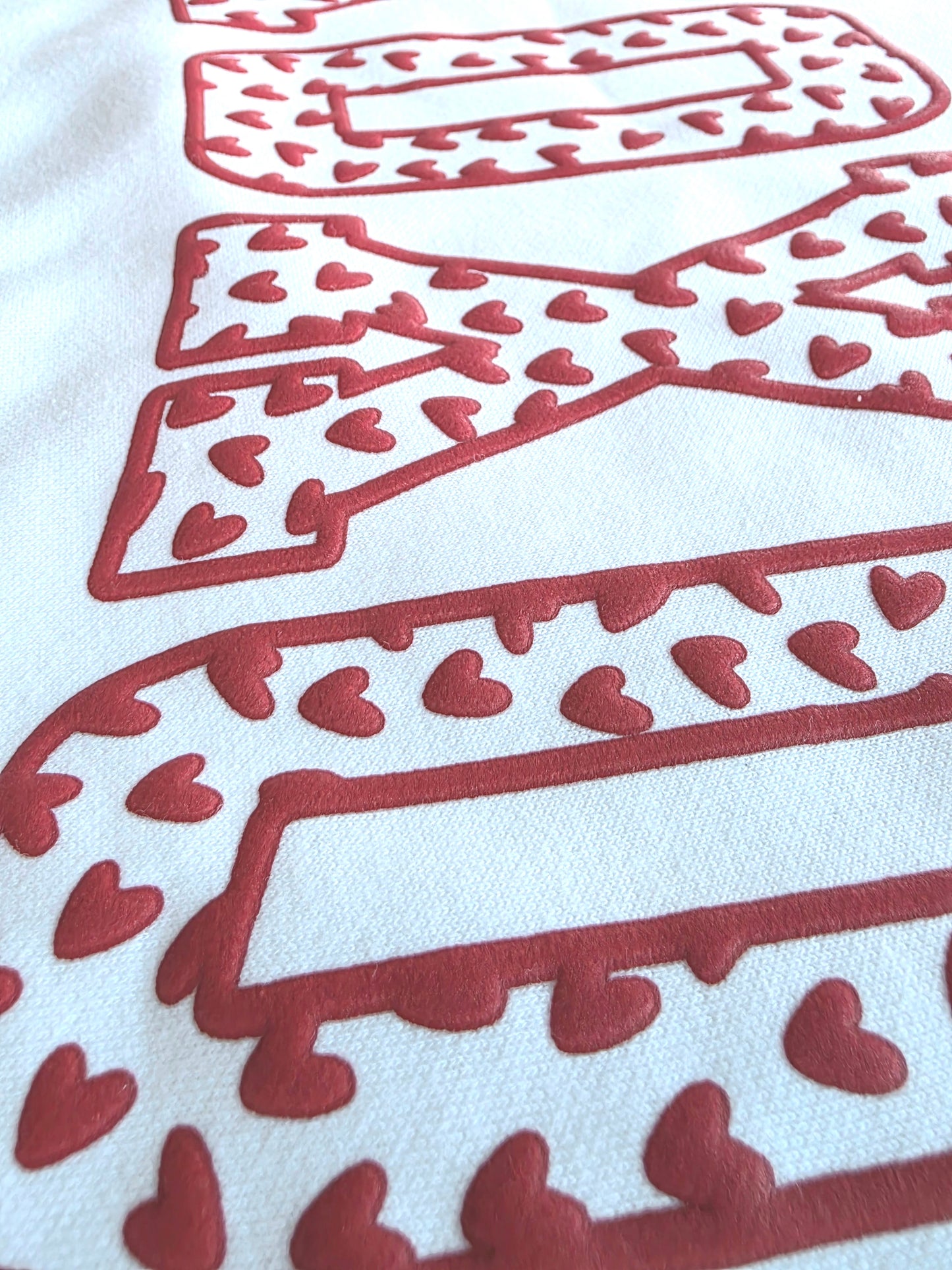 XOXO Heart Puff Print Sweatshirt