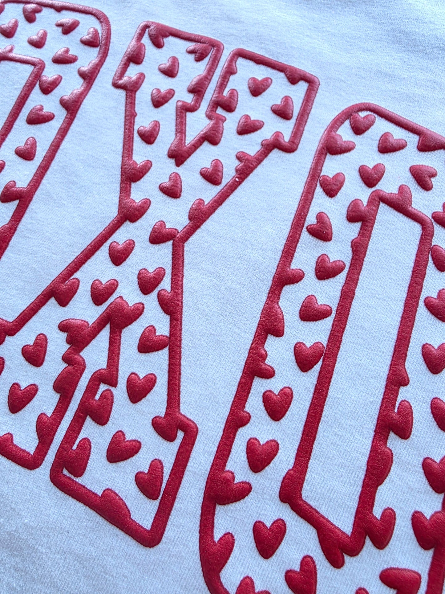 XOXO Heart Puff Print Graphic Tee