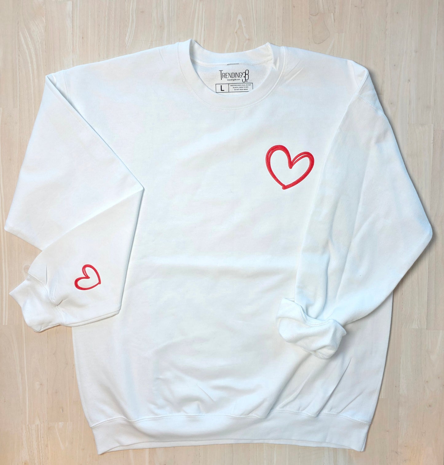 Be Real Be Kind Be Mine Puff Print Sweatshirt