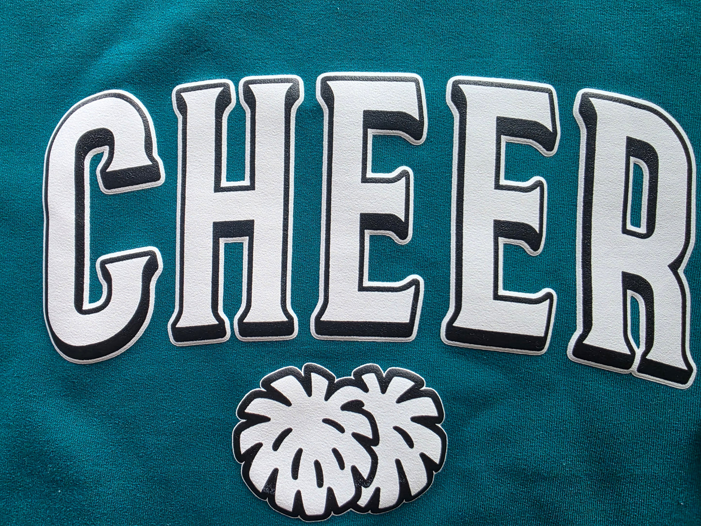Cheer team Sweatshirt – 3D Puff Print Cheer Crewneck, Proud Cheerleader Mom Shirt, Team Spirit Fan Pullover, Custom Color Gift