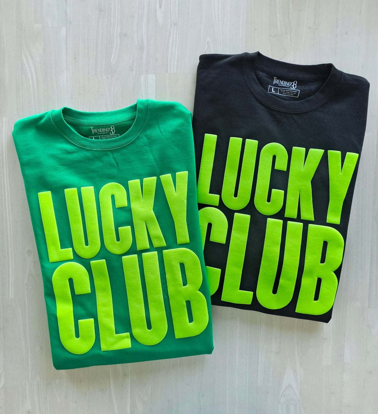 St. Patrick's Day Sweatshirt, Lucky Club, St. Patty's Day Sweatshirt, Shamrock sweatshirt, Risen 3d Puff Sweatshirt for Women, Green top