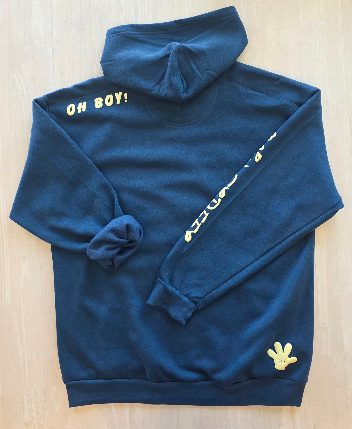 Happiest Club on Earth  Puff Print Hoodie