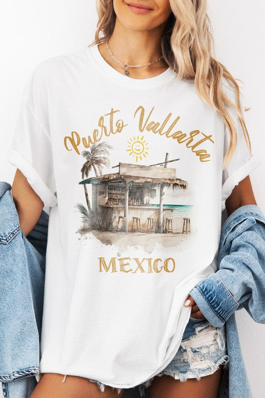 Puerto Vallarta, Mexico Garment Dye Graphic Tee