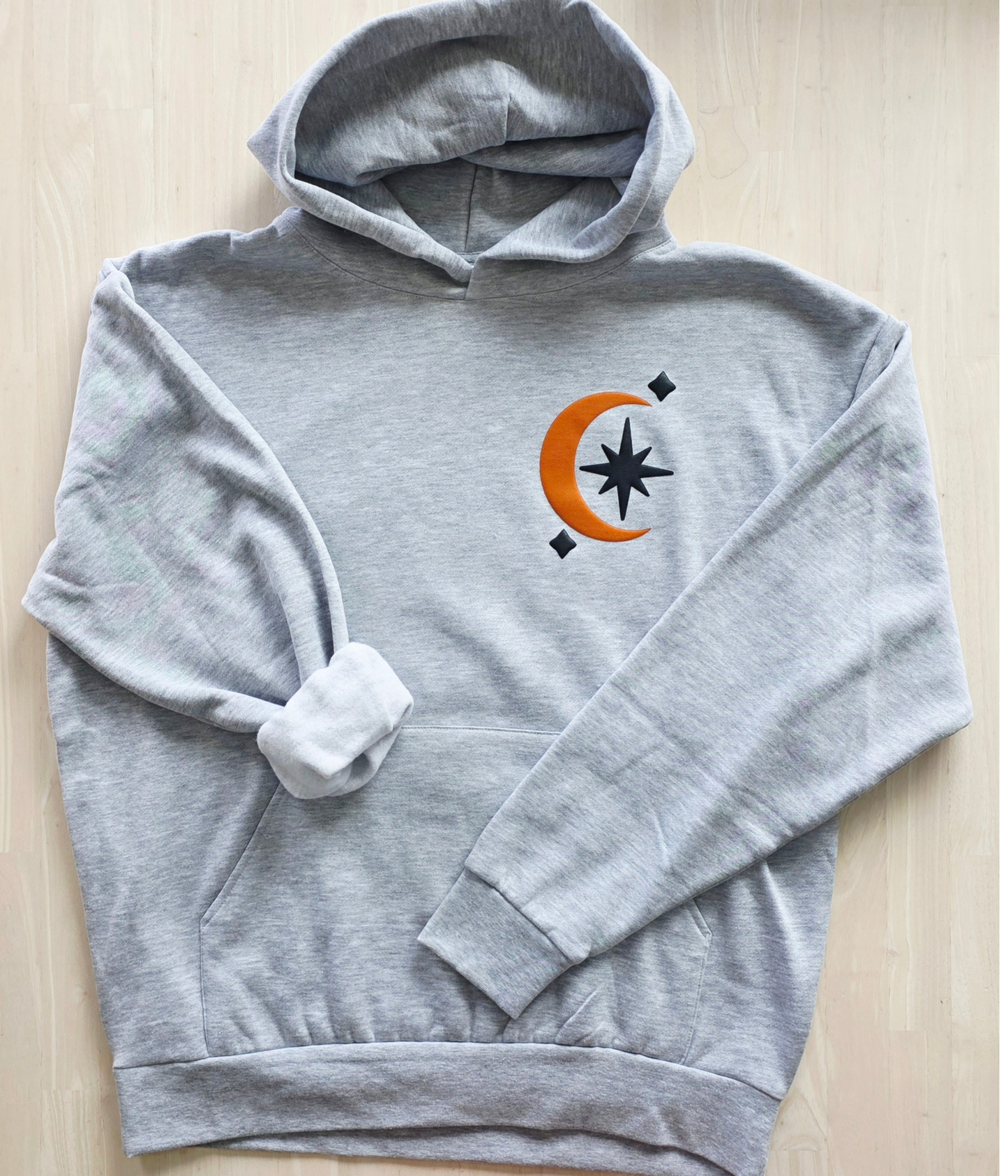 Spooky Season State of Mind Puff Print Oversized Hoodie