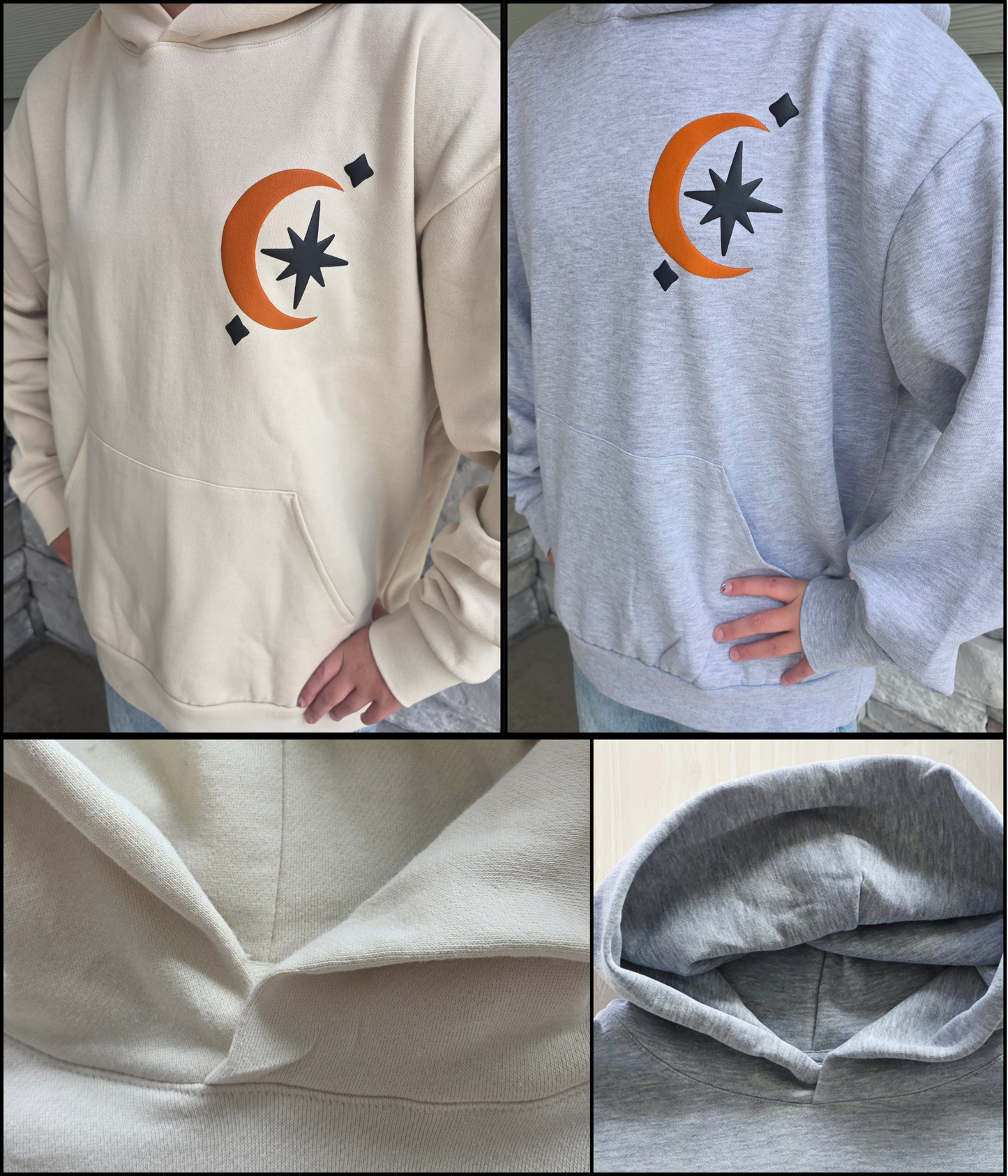 Spooky Season State of Mind Puff Print Oversized Hoodie