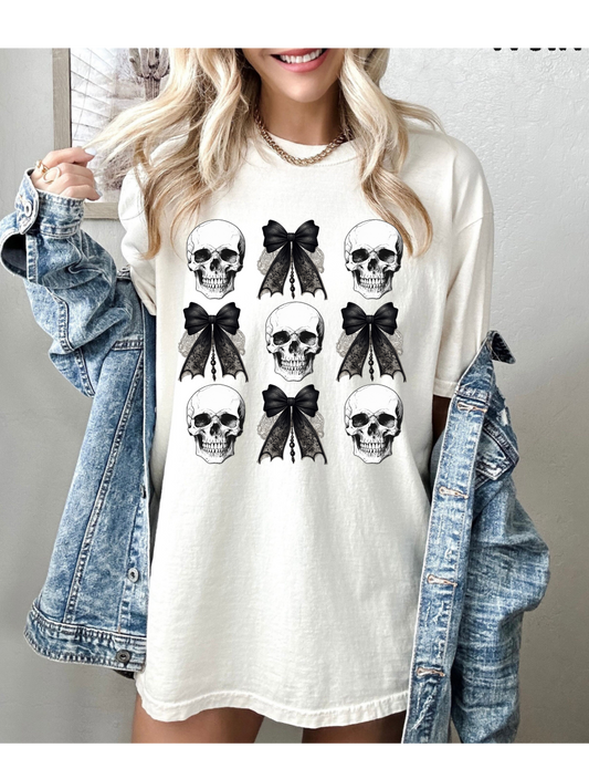 Skull and Bow Graphic Tee