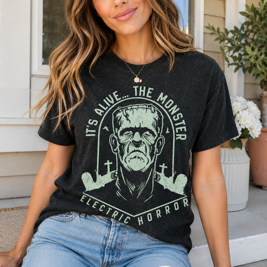 Frankenstein Shirt | Halloween Graphic Tee | Vintage Horror Bella Canvas Unisex Shirt