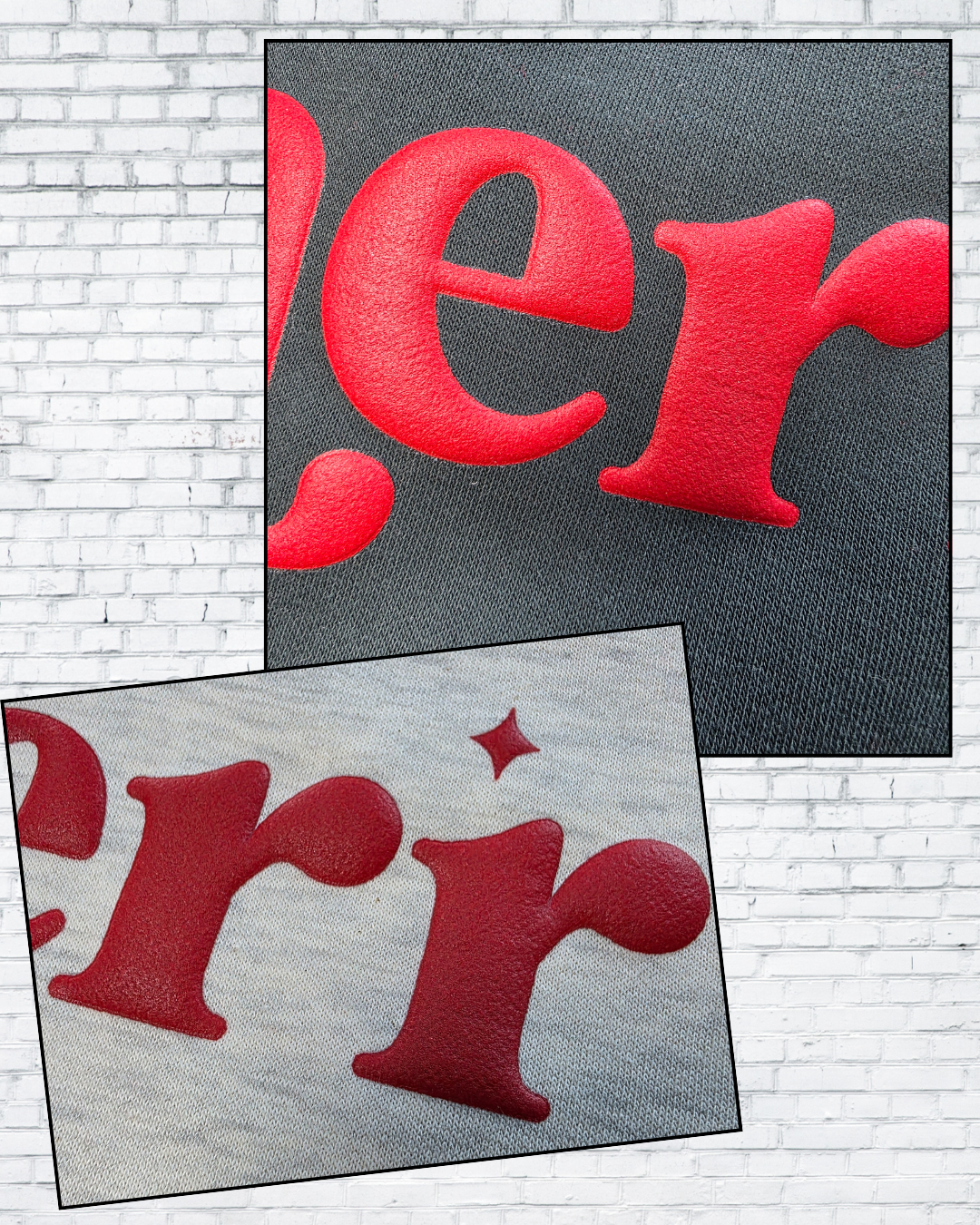 Merry Puff Print Christmas Sweatshirt – Oatmeal Heather, Red & Forest Green | Holiday Cozy Crewneck by Trending38