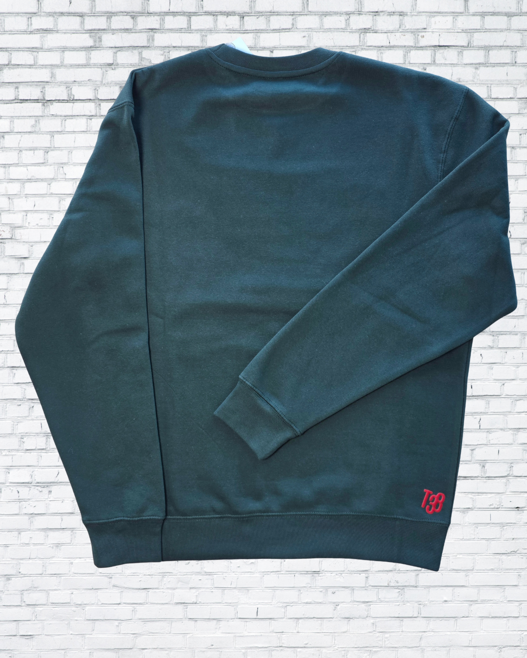 Joy Puff Print Christmas Sweatshirt – Red, Forest Green & Oatmeal Heather | Holiday Cozy Crewneck by Trending38